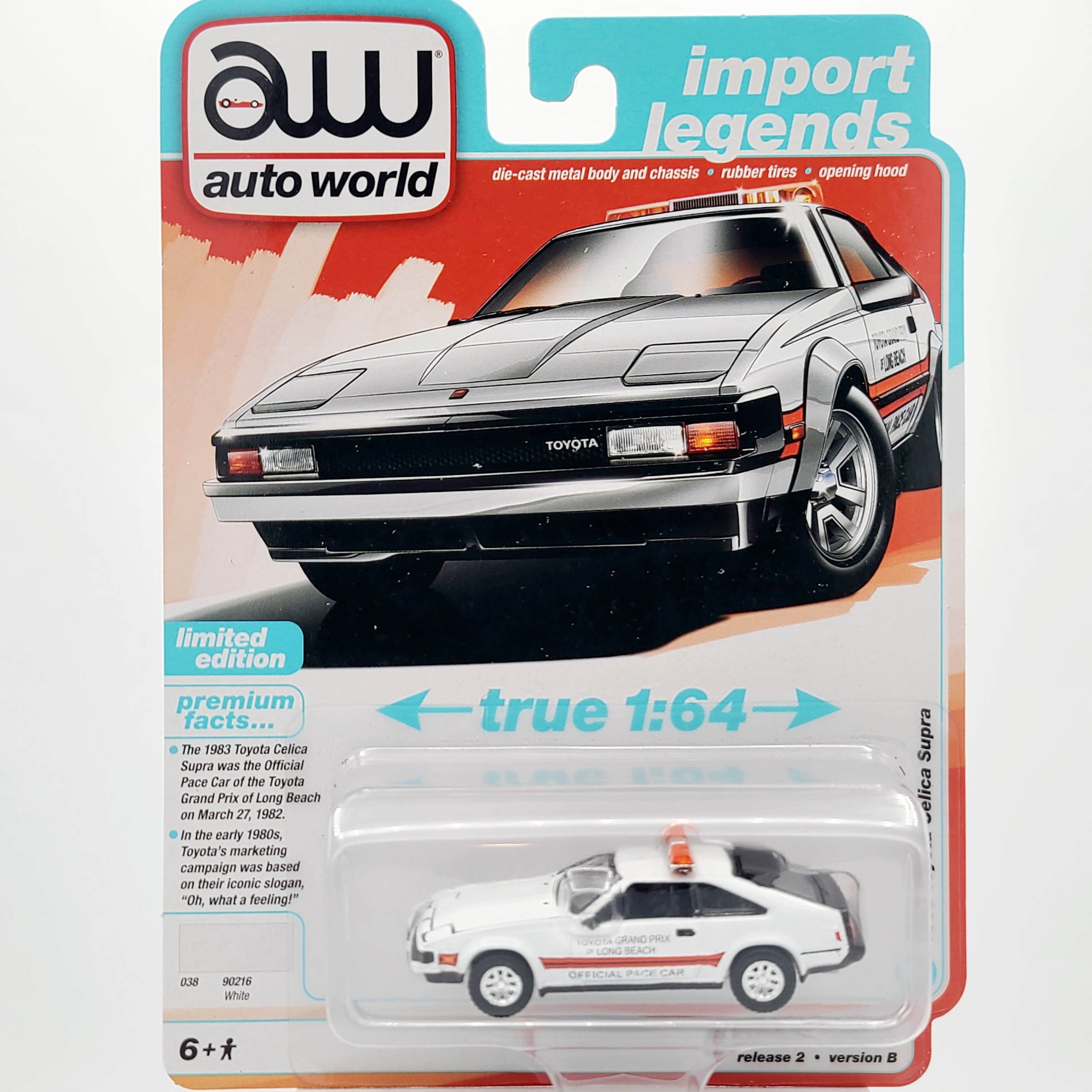 Auto World '83 Toyota Celica Supra "Pace Car" - 1:64 scale (2024 Release 2B - Import Legends)